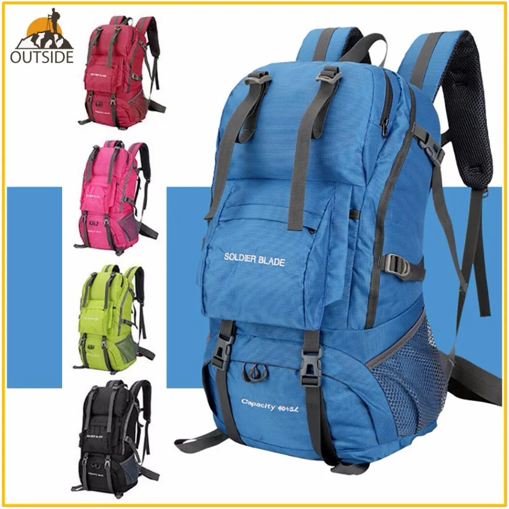 

High Quality Professional Waterproof Rucksack External Frame Outdoor Climbing Camping Hiking Backpack Mountaineering Bag