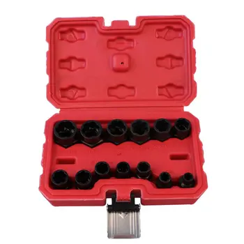 

13Pcs Broken Nut Bolt Extractor Defective Nut Removal Tool Bolt & Nut Set High Hardness Household Hardware Repair Tool with Box