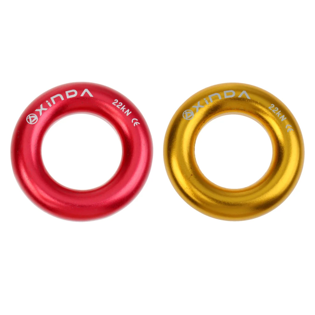 Alluminio Rappel Anello Arrampicata, 22Kn Bail-Outs O-Ring Per Alpinismo Arrampicata Su Roccia Albero Arborist Discendente Ferramenteria E Attrezzi