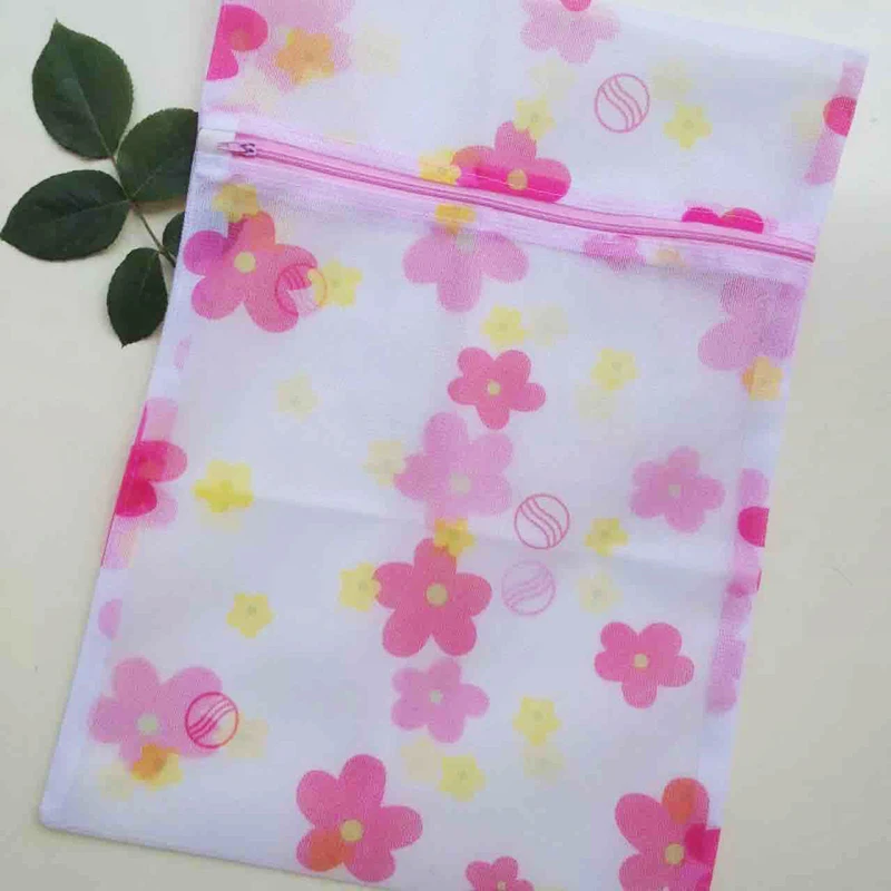 Fine Thickened Mesh Laundry Bag Underwear Lingerie Bra Wash Travel Bag Home Protected Clothing Care Clothes Storage Net Zip Bags