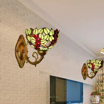 

Tiffany lamp Ou after guti tiffany stained glass sitting room dining-room bar club corridor balcony bedroom putaohua wall lamp
