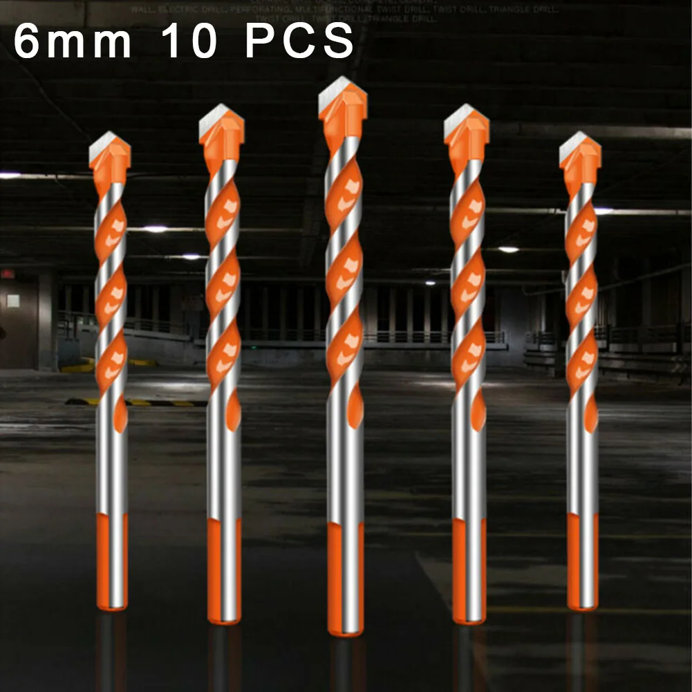 

10 PCS Carbide Triangle Drill Bits Woodworking Drill Bit Glass Ceramic Tile Hole Opening Drill Bits Set