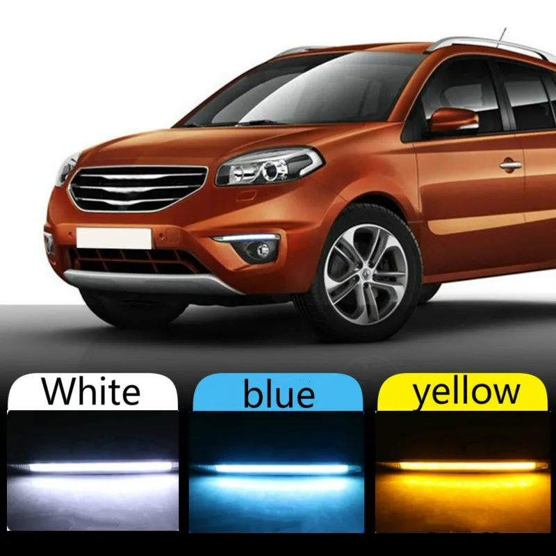 Для Renault koleos 2011 2012 2013 2014 противотуманный светильник s головной светодиодный DRL