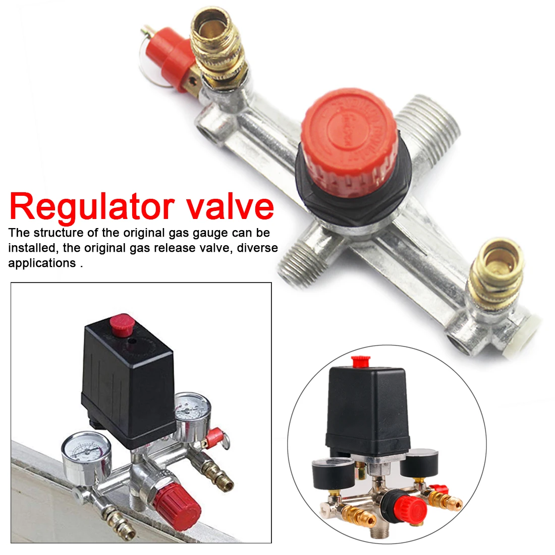 department store Outlet tube alloy air compressor switch pressure regulator valve fitting part