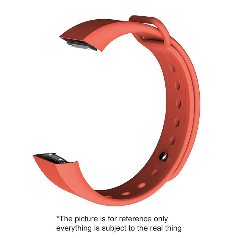 Ремешок на запястье для Amazfit Cor, ремешок для Xiaomi Huami, умный фитнес-браслет, напульсники, аксессуары, черный силикон SIKAI A1702 - Цвет: Red only strap