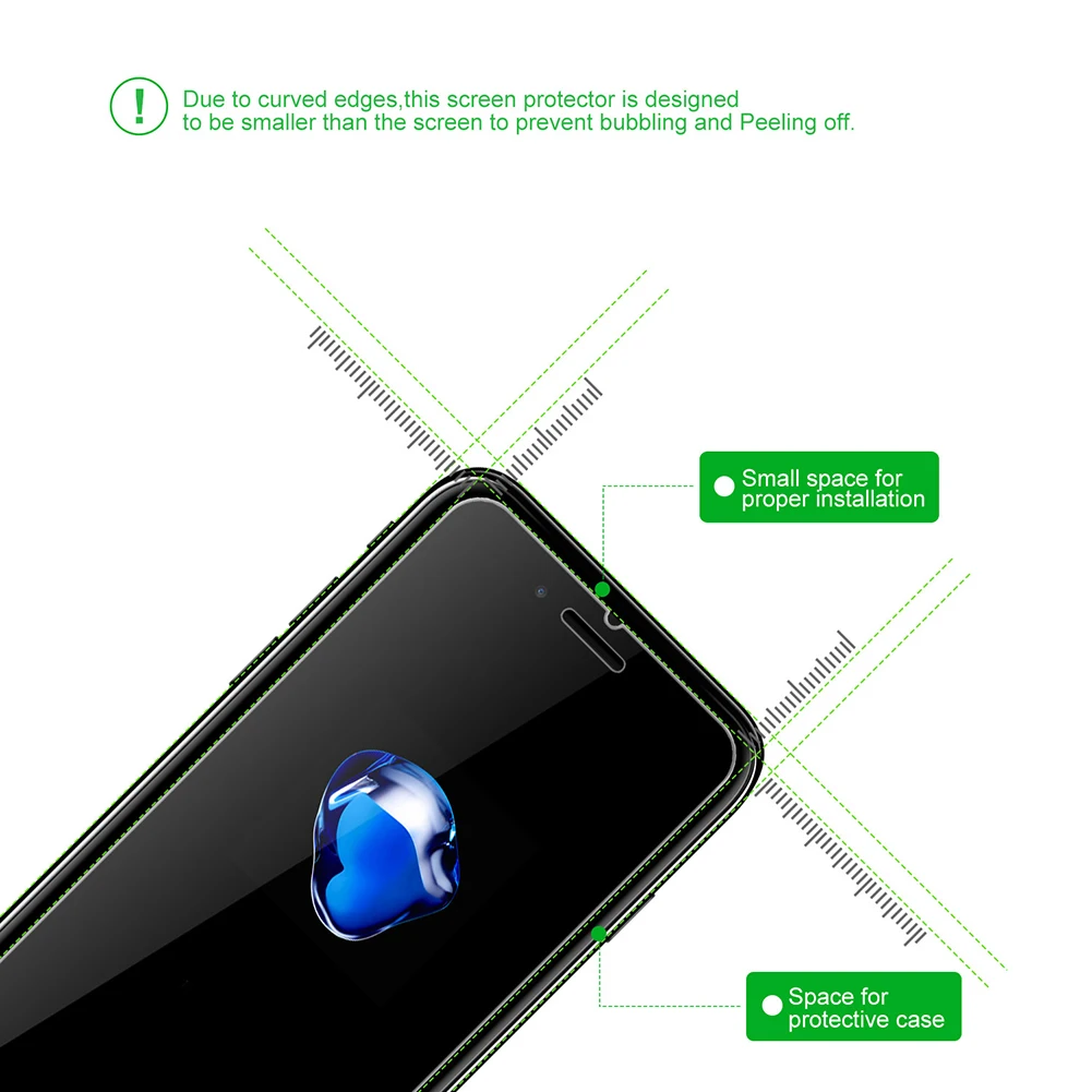 9H полное покрытие, Защитное стекло для смартфонов, защита переднего экрана, Защитная пленка для iphone 8 Plus X XS 11 Pro Max