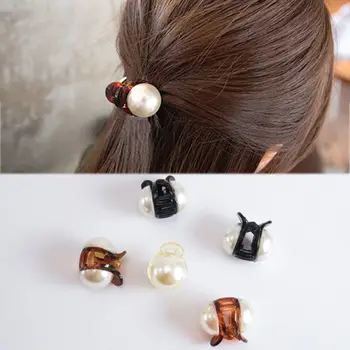 

1PC Women Fashion Hair Accessories Pearl Hair Claw Barrettes Korean High Quality Mini Hair Clips exquisite Girls