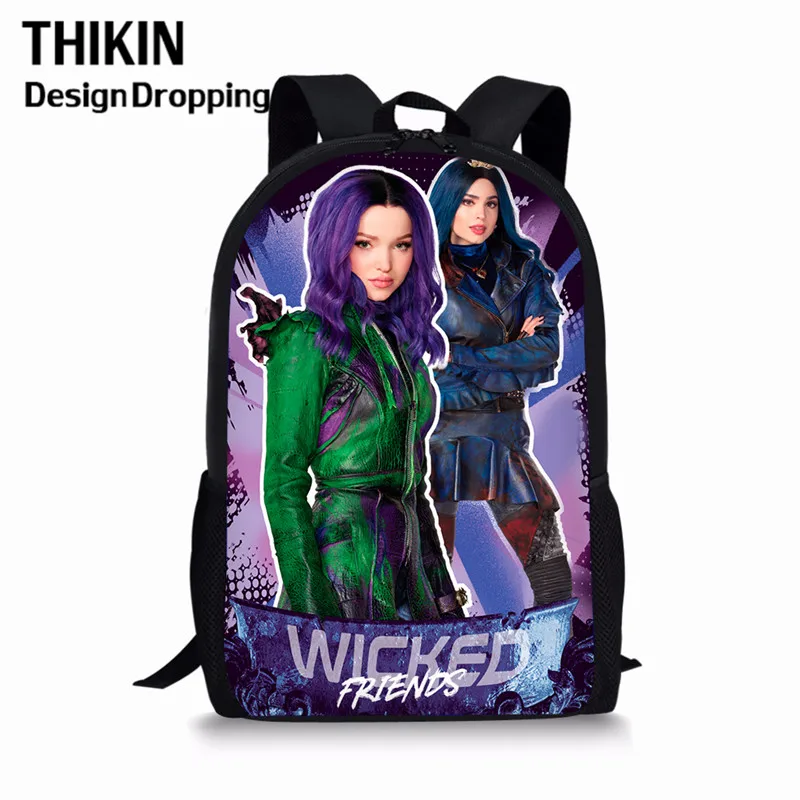 Thikin bag THIKN 3 шт. школьная сумка набор потомки 3 печати Школьный рюкзак для подростков мальчиков девочек Студенческая дорожная сумка для книг школьные сумки - Цвет: Thikin bag