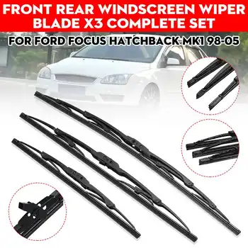 

3Pcs 14''+19''+22'' Car Front Rear Windshield Wiper For Ford/Focus MK1 Hatchback 1998-2005 Windscreen Wiper Blade TV38+TV48+TV55