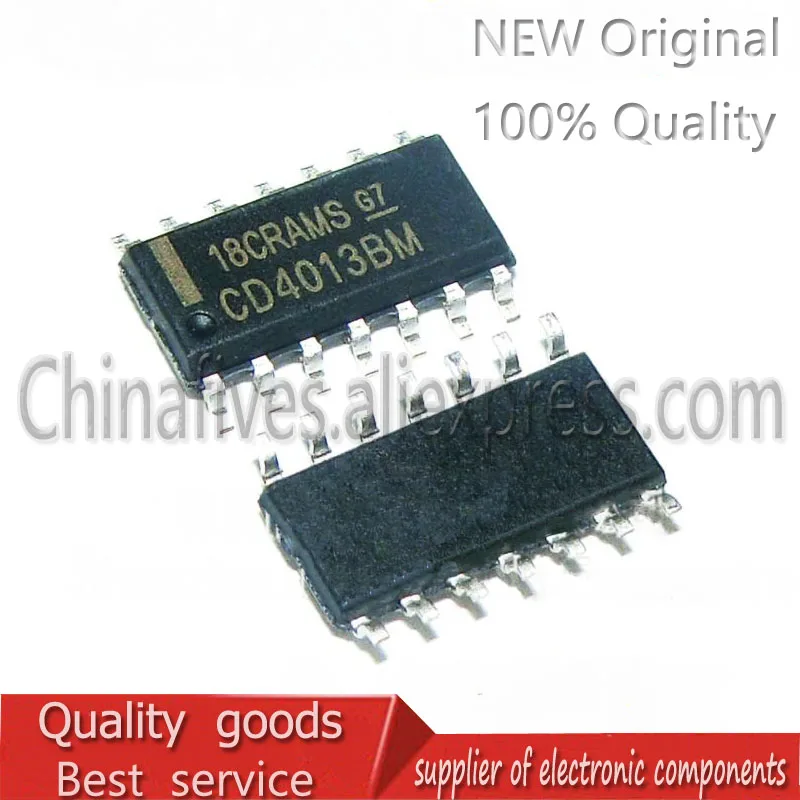 10pcs/lot New CD4013 CD4013BM patch SOP14 HEF4013 dual D-type trigger | Электронные компоненты и принадлежности