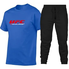 Olevo UFC Ultimate Fighting Cotton Short-sleeved Trousers Casual Men's T-shirt & Sports Pant Two-piece Set Casual Track Suit Men Olevo UFC Ultimate Fighting Cotton Short-sleeved Trousers Casual Men's T-shirt & Sports Pant Two-piece Set Casual Track Suit Men