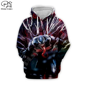 

Superhero Venom Hoodies Mannen Vrouwen dragon ball Sweatshirts Cool Spider-man 3d Hoodie Hip Hop Hooded Streetwear Tops VE-021