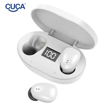 

CUCA C4 Bluetooth 5.0 TWS Earphones Wireless Earbuds Waterproof Sports Headset in Ear with Charging Box