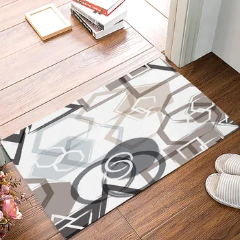 

Kitchen Mat Geometric Abstract Graffiti Art Non-slip Door Mats Outdoor/indoor Home Living Room Bathroom Decorations Doormat
