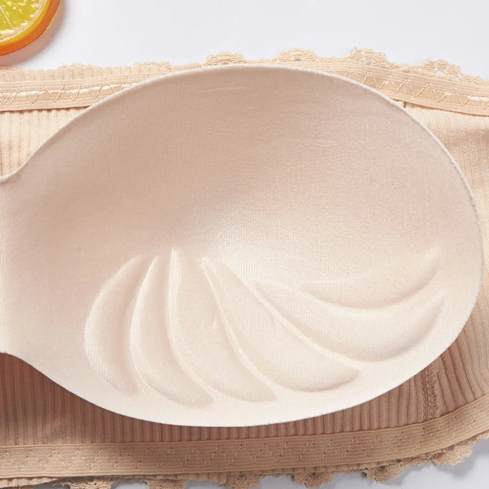 Women's non - ring sexy bra pad removable lace overlapping vest bra bra undergarments спортивный топ stanik sportowy #30J29 (31)