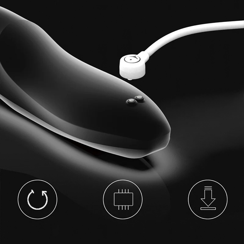 Mi 9 colores masajeador de próstata vibrador Anal Butt Plug erótico USB carga Flexible estimulador