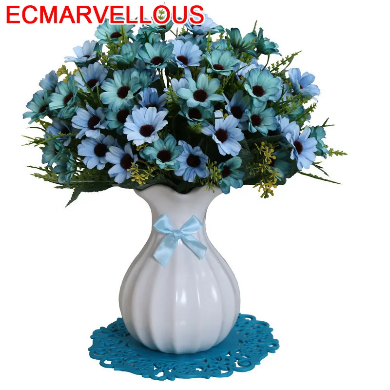 Florero vaso de flor аксессуары, Современное украшение для дома, декоративная ваза для цветов