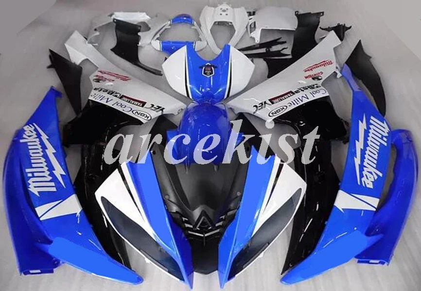 ABS мотоцикл полный обтекатель комплект подходит для YAMAHA YZF-R6 2008- 08 09 10 11 12 13 14 15 16 комплект кузова синий
