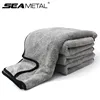 Microfibre serviette lavage de voiture chiffon Auto nettoyage porte fenêtre soin épais forte Absorption d'eau pour voiture maison Automobile accessoires ► Photo 1/6