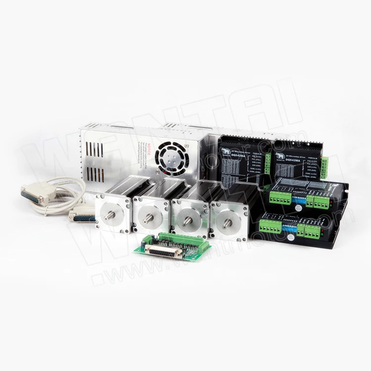 4 оси WANTAI двойной вал 85BYGH450C-012B 1600oz 3.5A драйвер DQ860HA переменного тока 24-80V DC на рост от