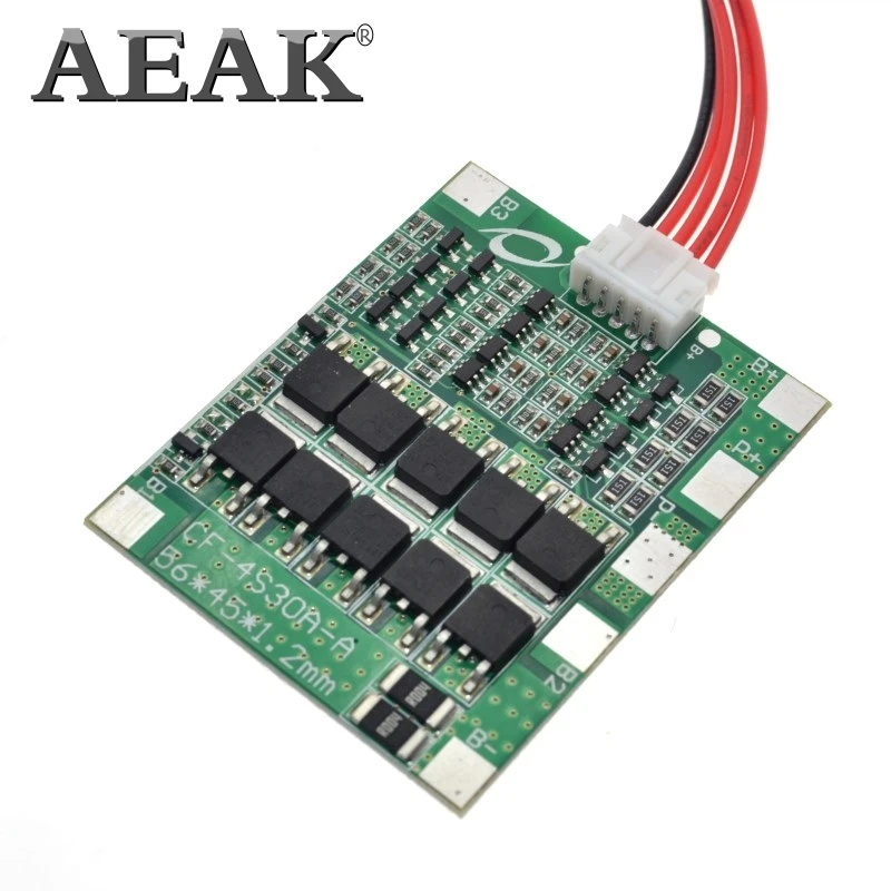 AEAK 4S 30A 14,8 V литий-ионная батарея 18650 BMS пакеты Щит защиты печатной платы баланс Интегральные схемы