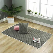 Explosion style home carpet solid color mat living room mat soft non-slip carpet children crawling mat summer sleeping rug