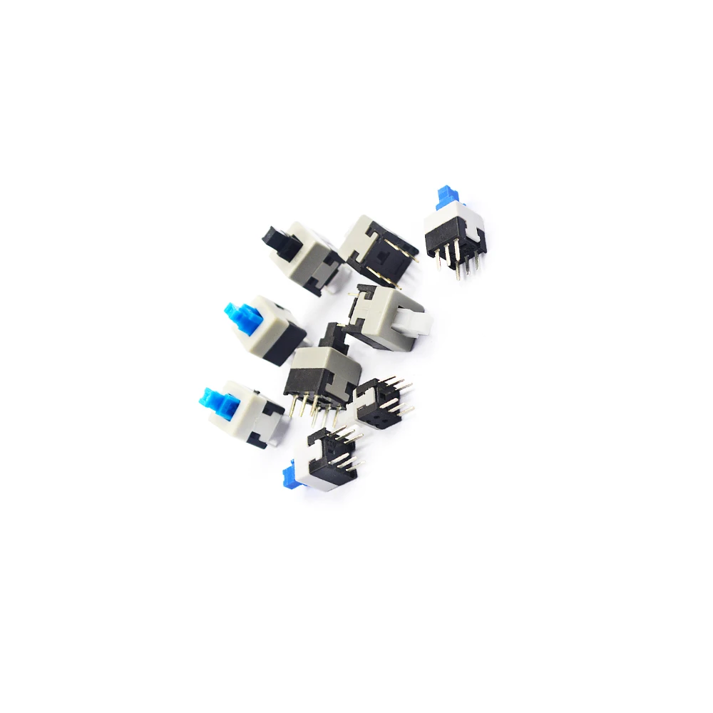 Non-Self-Locking Switch Self-Locking Switch 5.8*5.8 7*7 8*8 8.5X8.5MM Push Tact Power Micro 6 Pin Button Switches 10Pcs