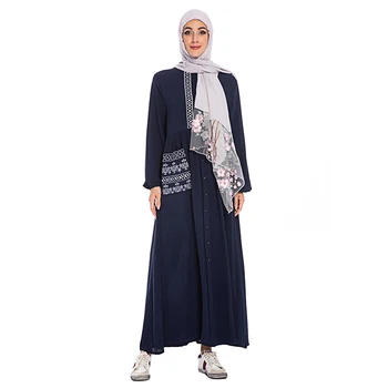 

Abaya Dubai Turkish Muslim Long Sleeve Dress Caftan Marocain Kaftan Elbise Islamic Clothing Abayas For Women Islam Hijab Dresses