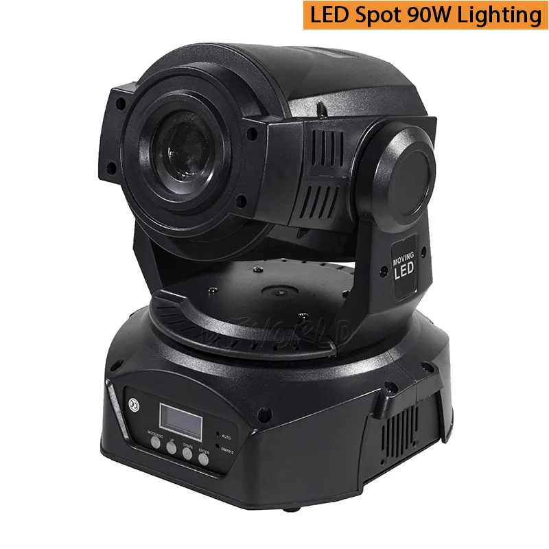 Djworld 30 Вт светодиодный прожектор светодиодный DJ Gobo 30 Вт RGB прожекторы DMX 512 супер яркие Luces дискотека украшения - Цвет: LED Spot 90W Black