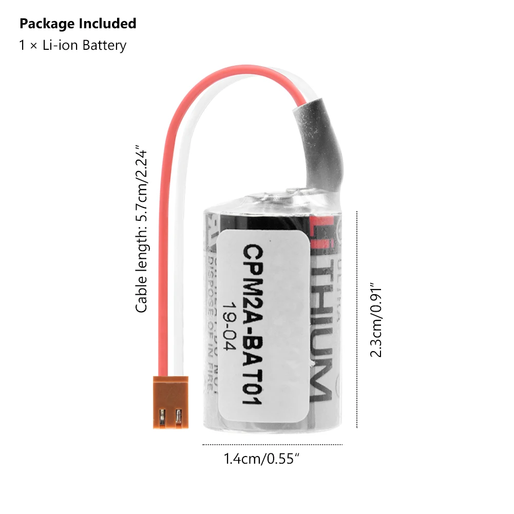 YCDC 3,6 V 1000mAh CPM2A-BAT01 PLC батарея для Omron CJ1 CPM2A CQM1H NS7 резервная батарея для промышленных PLC батарей управления