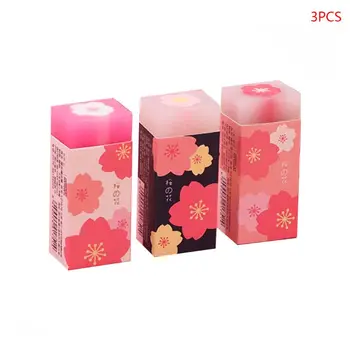 

3 Pcs/set Lovely Cherry Blossoms Rubber Erasers Sakura Petal Sketch Painting Pencil Correction Tool School Office Stationery Sup