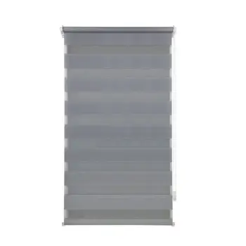 

Easy Fix Zebra Roller Blind Day Night Blinds Curtains with Install Accessories