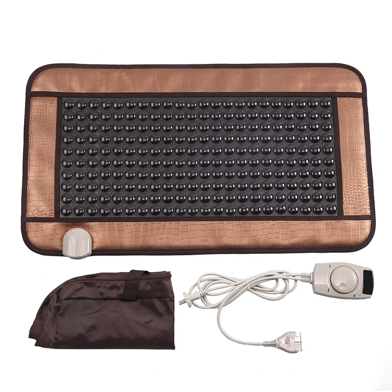 

45 x80cm warm germanium stone physiotherapy pad ms tomalin electric heating jade sofa cushion tourmaline body massager