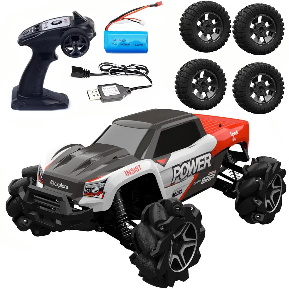 RB1277A 1/12 2,4G 4WD 35 км/ч Mecanum колеса RC автомобиль электрический Дрифт автомобиля полный пропорциональный RTR модель с 4 шины