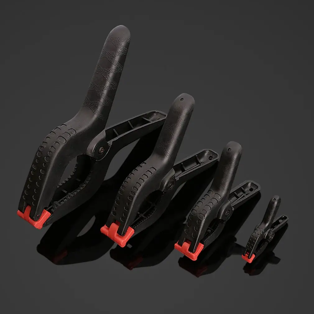 

2/4/6/9inch Spring Clamps DIY Woodworking Tools Plastic Nylon Clamps For Woodworking Spring Clip Photo Studio Background