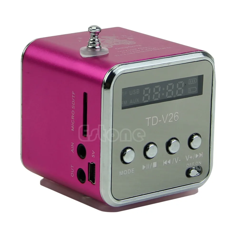 Мини Micro SD TF USB динамик музыкальный плеер портативный FM Радио стерео ПК mp3