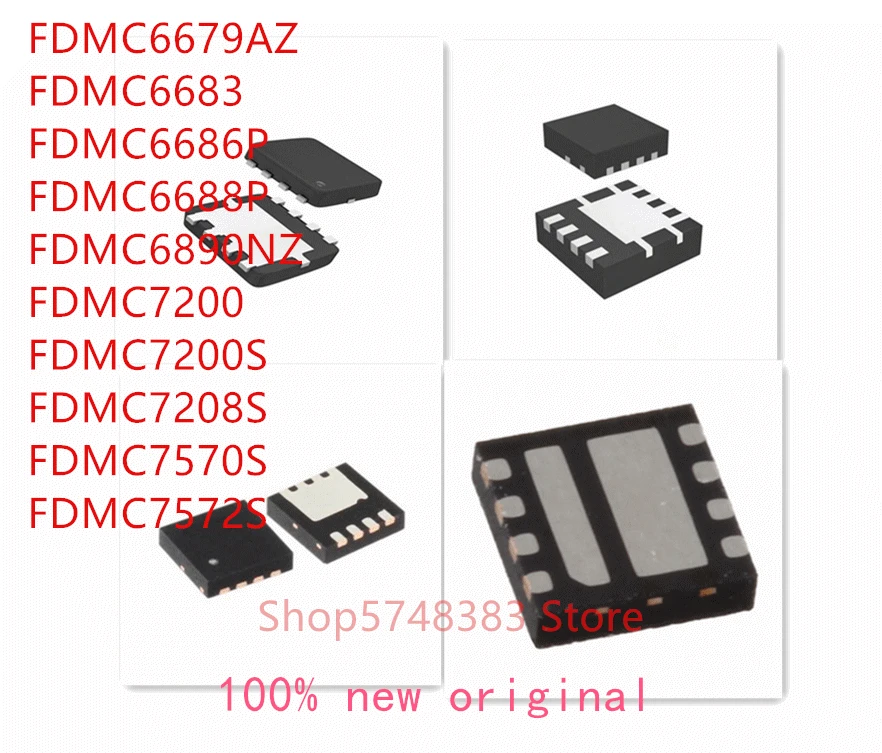 10 шт./лот FDMC6679AZ FDMC6683 FDMC6686P FDMC6688P FDMC6890NZ FDMC7200 FDMC7200S FDMC7208S FDMC7570S FDMC7572S IC | Электроника