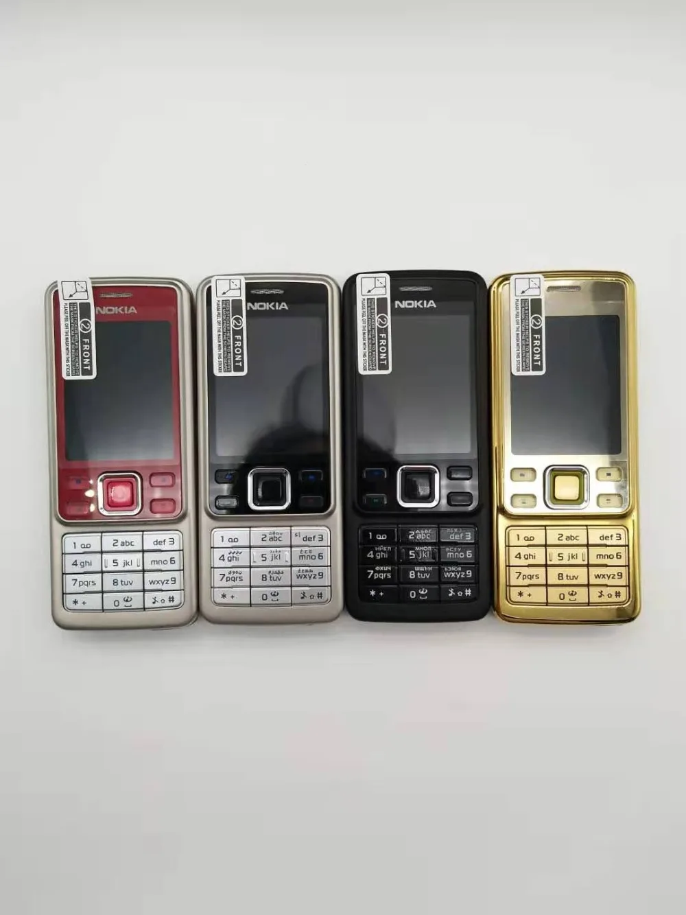 Оригинальный мобильный телефон Nokia 6300 классический мобильный телефон 6300 золото и один год гарантии и русская клавиатура арабская