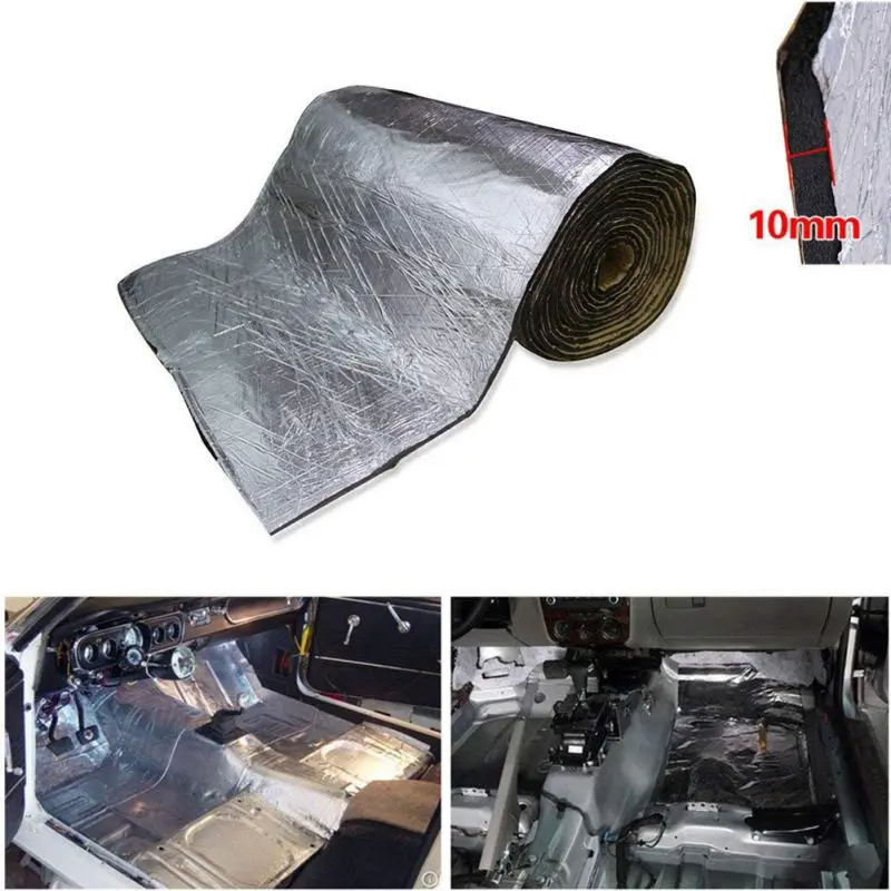 

1PCS 5mm/10mm Car Truck Firewall Heat Sound Insulation Mat Sound Noise Insulation Heat Sound Thermal Proofing Pad 50*200cm