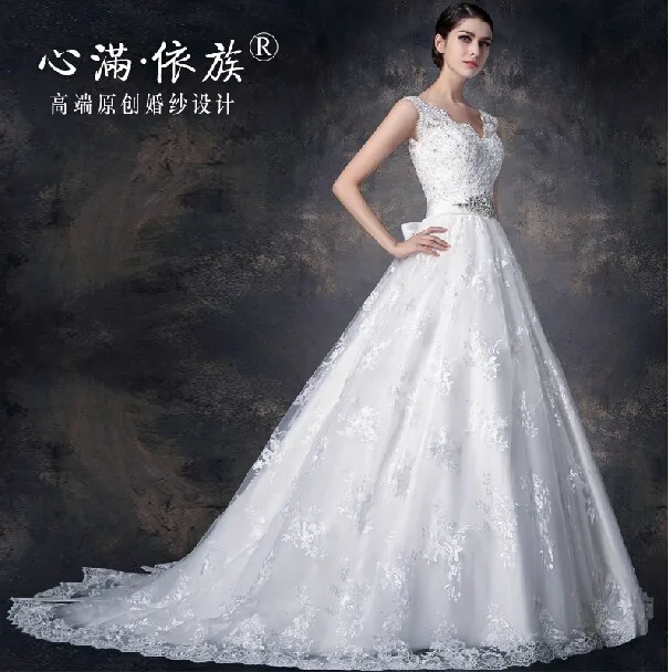 Винтажное кружевное casamento Новое поступление vestido de noiva Сексуальное Милое бальное платье ручной работы с поясом со стразами для матери невесты