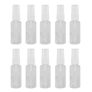 

10pcs Empty Plastic Transparent Spray Bottle Mini Small Container Clear Spray Bottle Makeup Refillable Bottle