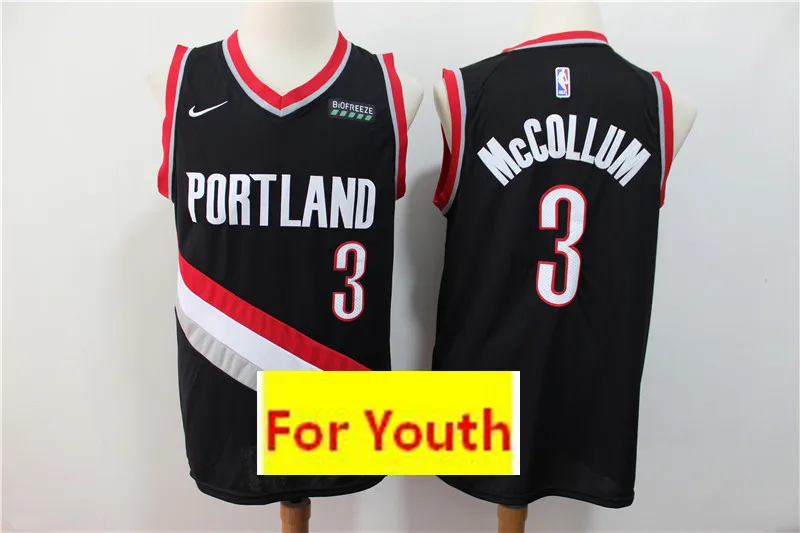 9 Сезон Молодежный baskeball Портленд#0 Damian Lillard#3 c. J. McCollum детская Майки - Цвет: 9