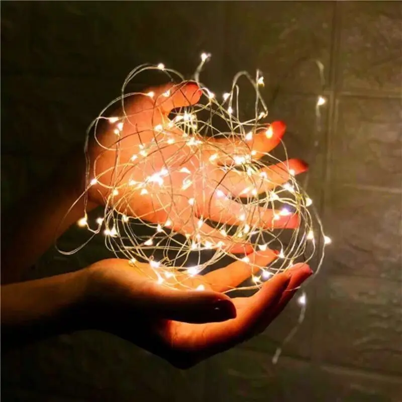 2M 5M 10M USB LED фотодержатель переходный огонь Фей на улице батарея операция венок