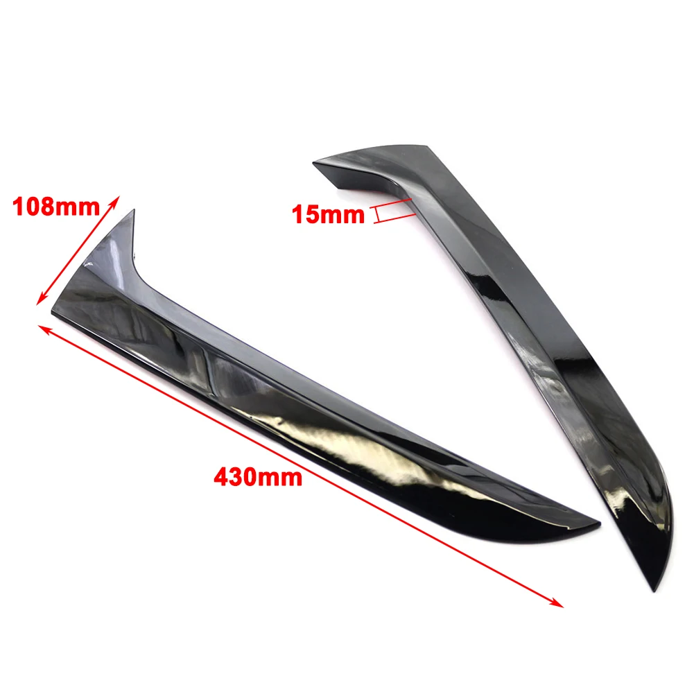 2pcs Car Rear Window Side Spoiler Canard Splitter Trim Decor For VW Tiguan MK1 2007 2008 2009 2010 2011 2012 2013 2014 2015