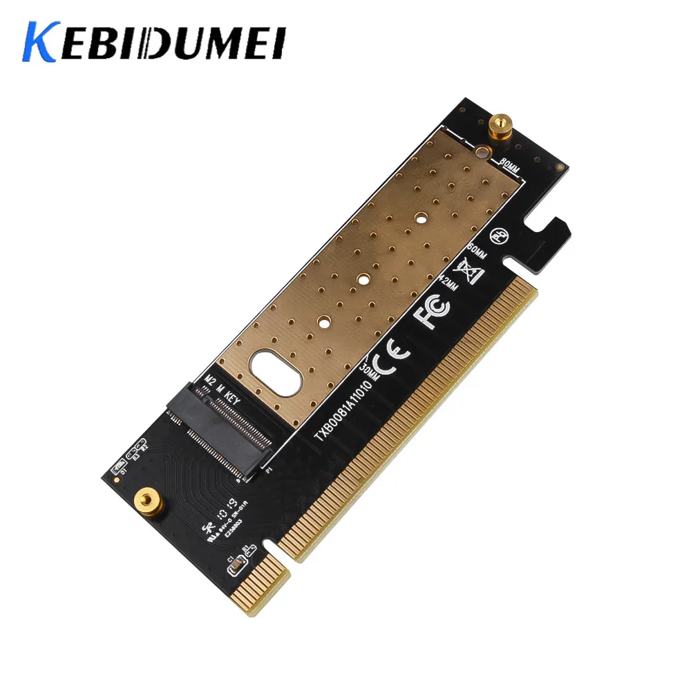 Kebidu M.2 NVMe SSD NGFF к PCIE 3,0X16X4 адаптер M ключ интерфейс карта расширения полная скорость поддержка 2230 до 2280 SSD
