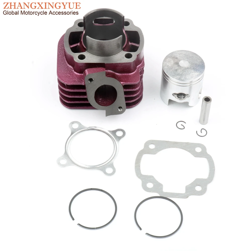 Цилиндр с большим отверстием для скутера 70cc Yamaha Minarelli Axis Vino 50 Zest Jog R 50cc 2 Stroke 1E40QMB 47