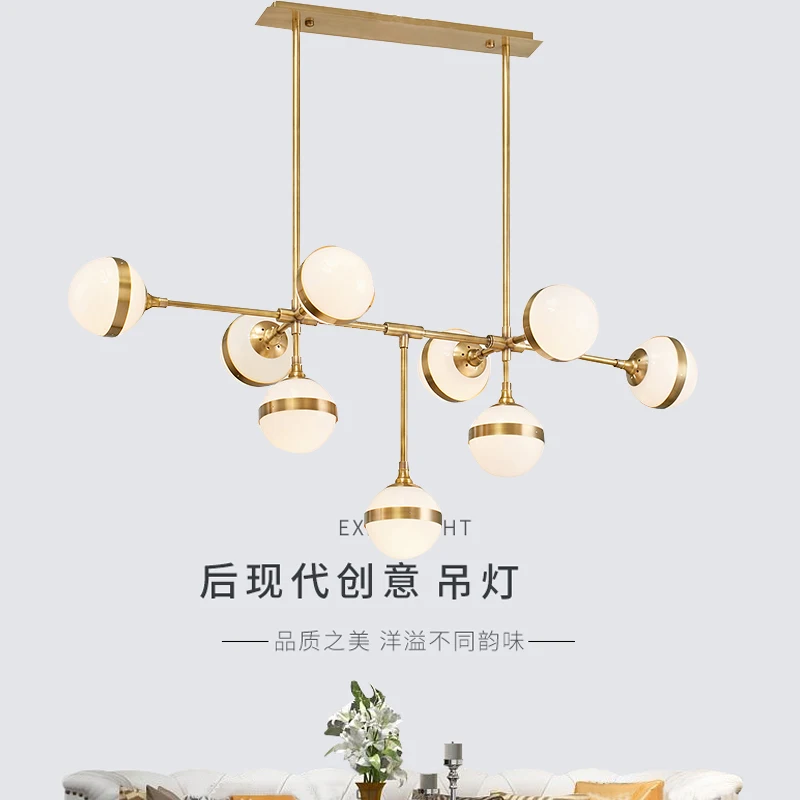 Американская Лофт RH Ретро металлическая круглая светодиодная люстра E14 Lustre Luminaria для гостиной, стеклянная люстра с подвеской
