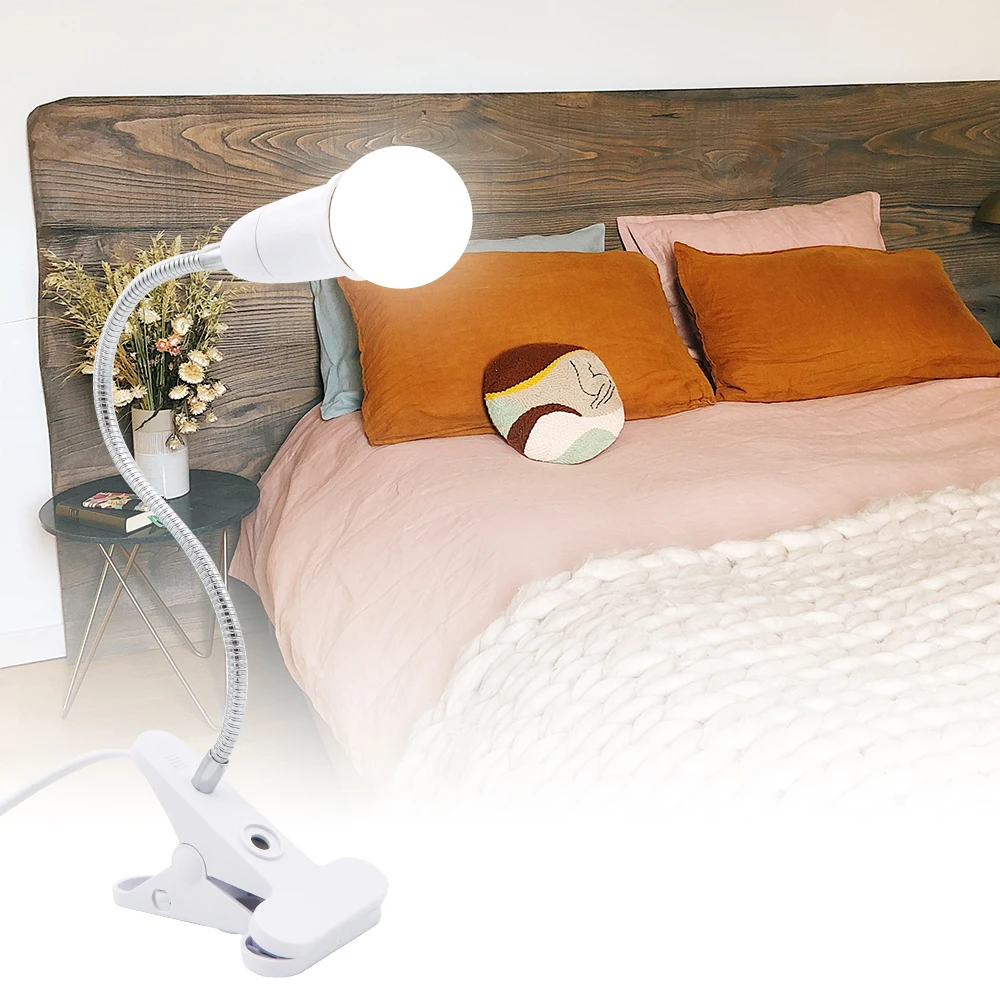 Adjustable LED Lamp Base with On/Off Switch and Plug