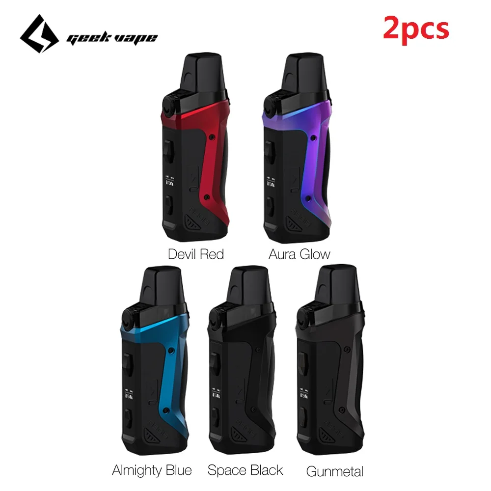 

2pcs!!! Geekvape Aegis Boost Pod Kit with 1500mAh Battery & 3.7ml Refillable Pod Fit Both Pod & RDTA Pod System vs Vinci Kit