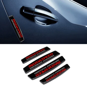 

For Mazda Logo Car Door Side Protection Stickers Bumper Strips Decal For RX8 RX7 2 3 5 6 323 626 Axela Atenza Speed Protege